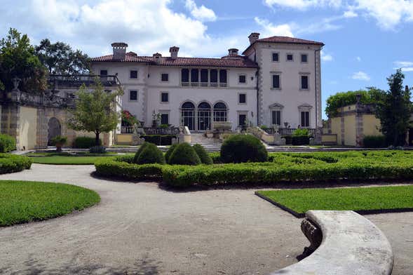 Ingresso da Mansão Vizcaya e seus jardins