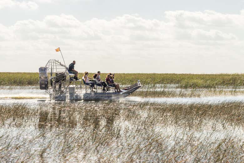 Passeio de airboat