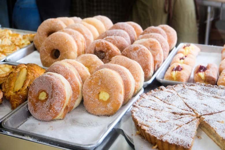 Deliciosos donuts de diferentes sabores